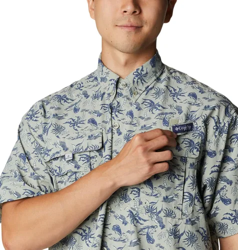 Vista 4 de Columbia PFG Super Bahama Camisa de manga corta para hombre, transpirable, con protección UV