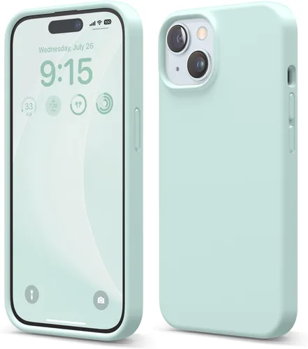 Vista 14 de elago Compatible con Funda para iPhone 15, Funda de Silicona Líquida, Cubierta Protectora de Cuerpo Completo, Resistente a Golpes, Diseño Delgado