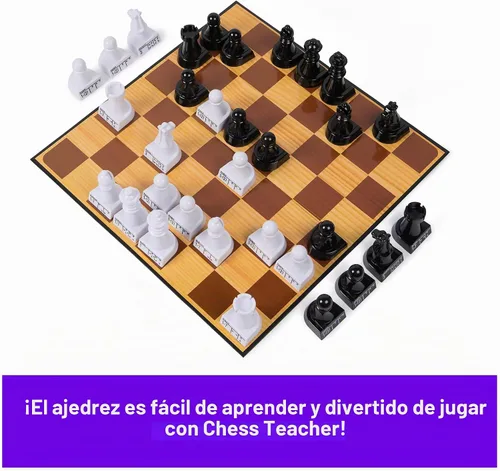 Vista 5 de Spin Master Games Cardinal Classics Profesor de ajedrez Learn to Play Chess with Large Pieces That Show Direction & Movement, First Chess Set, For