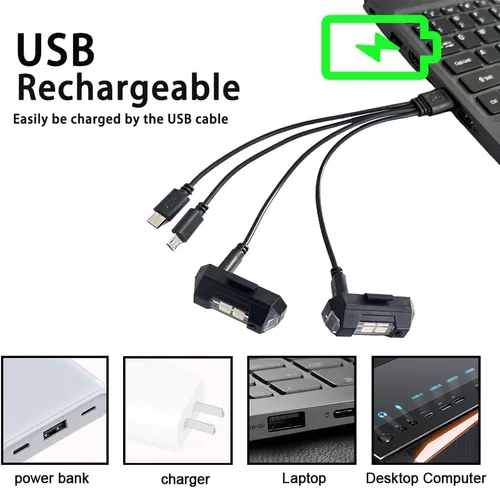 Vista 4 de 8 luces estroboscópicas LED inalámbricas con control remoto, 8 colores, impermeables, anticolisión, luces LED de advertencia, luces LED inalámbricas