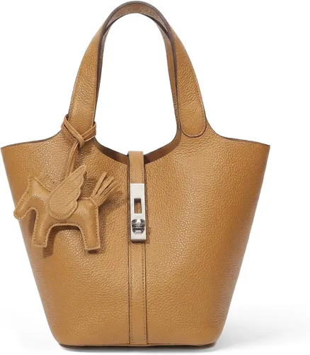 Vista 36 de Bolso de mano para mujer, de piel vegana, bolso de mano con asa superior, bolso de hombro con bolso pequeño desmontable