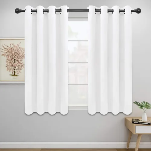 Vista 166 de Easy-Going - Cortinas opacas para dormitorio, aislamiento térmico sólido con ojales, cortinas de ventana para reducción de ruido, cortinas