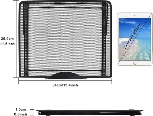 Vista 5 de Fayet Soporte de almohadilla de luz ajustable de versión grande, 12 puntos angulares para artistas XP-Pen, compatible con cuadernos de 10 a 17