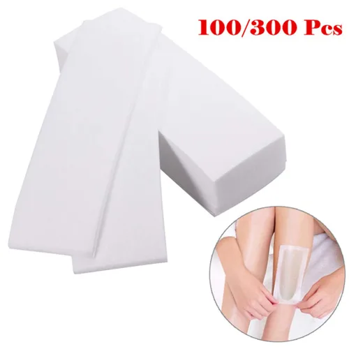 Vista 6 de ROSENICE 100pcs cera tiras papel profesional facial cuerpo depilación depiladora no tejida depiladora