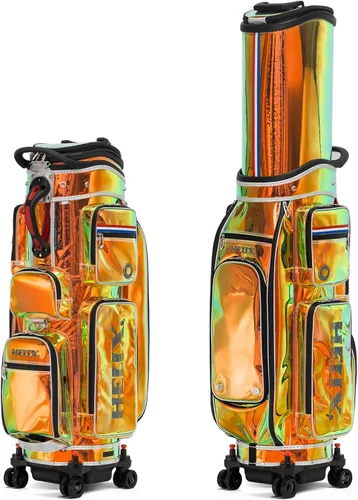 Vista 11 de HELIX -Bolsa de carrito de golf de golf, fácil de transportar, bolsa retráctil para carrito de golf con chasis de ruedas de bloqueo y empuñadura