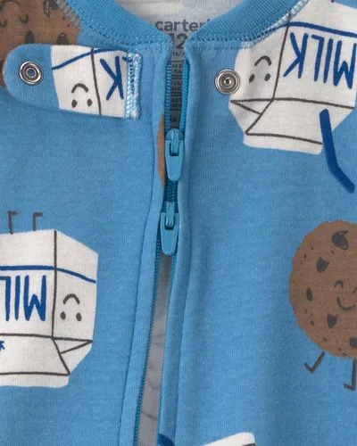 Vista 3 de Carter's Pijama de algodón de 1 pieza para bebé niño Milk and Cookies