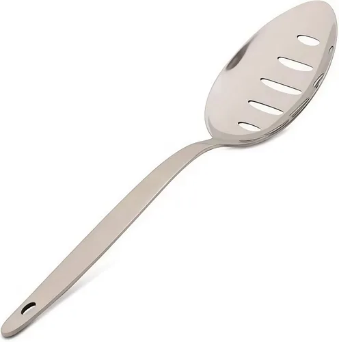 Vista 10 de Chef Kunz - Cuchara de cincel para grabar, 9 pulgadas, 2.5 cucharadas, cuchara de servir de acero inoxidable 18/10 Cucharas de cocina