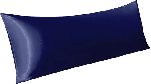 Vista 18 de BEDSUM Paquete de 2 fundas de almohada de satén de seda King para cabello y piel, suaves y lujosas, fundas de almohada con cierre de sobre, 20 x 36