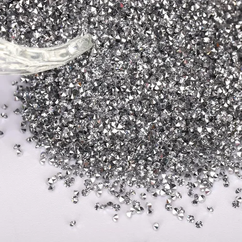 Vista 6 de 8000 cristales Pixie marrones para uñas, micro diamantes de imitación de 0.047 in, cristales de azúcar para uñas, pequeñas cuentas de diamantes