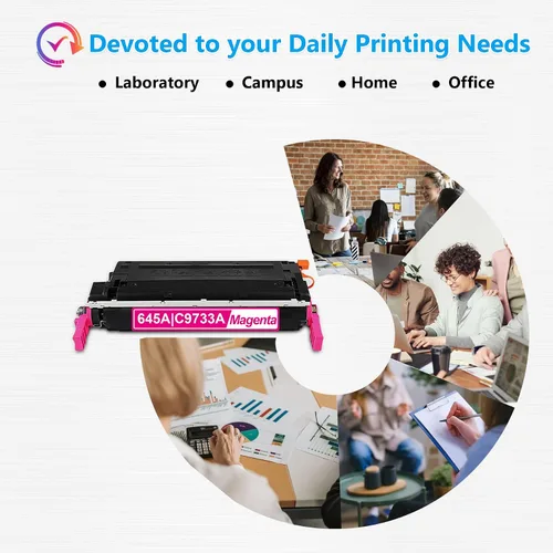 Vista 5 de Cartucho de tóner magenta 645A (paquete de 1) Reemplazo para HP 645A Magenta Toner compatible con impresora Color Laser 5550 5550n 5550dn 5550dtn