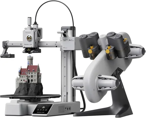 Vista 10 de Bambu Lab A1 mini impresora 3D + kit de lámpara LED, listo para usar