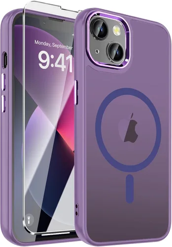 Vista 13 de WRJ Funda magnética mate para iPhone Air de 6.5 pulgadas, [compatible con Magsafe] [protección contra caídas de grado militar], delgada Negro