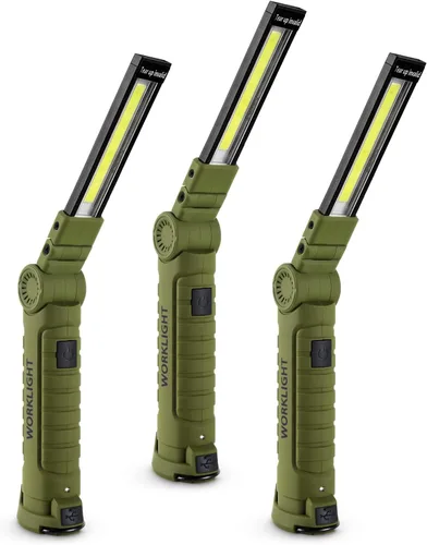 Vista 13 de Lmaytech Regalos de herramientas para hombres, luces LED recargables de trabajo, paquete de 2, base magnética, regalos de Navidad para él, papá