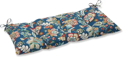 Vista 10 de Pillow Perfect - Almohada para interiores o exteriores, para silla o sofá, para sala Juego Pom Pom Azul/Marrón