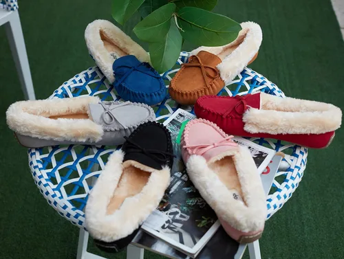 Vista 31 de Floopi Pantuflas para mujer, forro de piel sintética suave con espuma viscoelástica acogedora, pantuflas de casa para mujer con suela antideslizante
