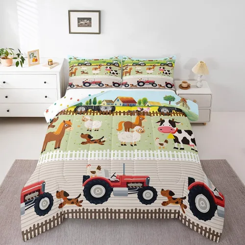 Vista 51 de Feelyou - Juego de funda de edredón para niños, castillo rosa, tamaño individual, lindo juego de edredón con moño, juego de cama para niños y niñas