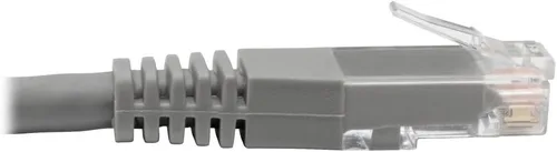 Vista 3 de Tripp Lite Cable de conexión moldeado Gigabit Cat6 Cat5e RJ45 M/M 550MHz Gris
