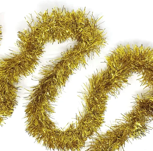 Vista 17 de Allgala Guirnalda de oropel negro, guirnalda de oropel metálica de 50 pies para árbol de Navidad, decoración para árbol festivo, barandilla
