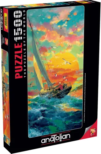 Vista 4 de Anatolian Puzzle - Luces del puerto - Rompecabezas de 1500 piezas #4564 (ANA4564)