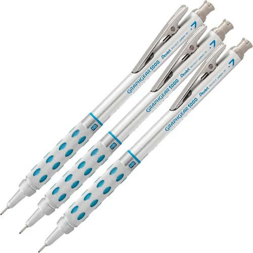 Vista 12 de Pentel GraphGear 1000 - Lápiz mecánico de dibujo, 0.3mm, marrón (PG1013)