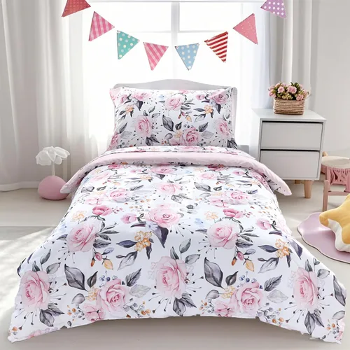 Vista 15 de Pea Pod Juego de ropa de cama de muselina para niños pequeños arcoíris de 3 piezas - Ropa de cama suave y transpirable para cuna con sábana