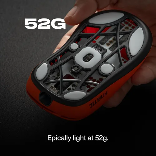 Vista 2 de Fnatic Lamzu Thorn Wireless Pro Gaming Mouse 4K Edición Especial, Sensor Pixart 3395, Epically Light 1.83 oz, 80h Duración de la batería