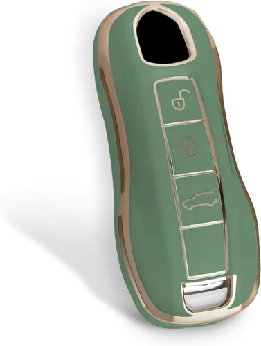 Vista 18 de Funda protectora para llavero inteligente compatible con Porsche 911 Cayenne Panamera TAYCAN de 3 botones sin llave, accesorios de control remoto
