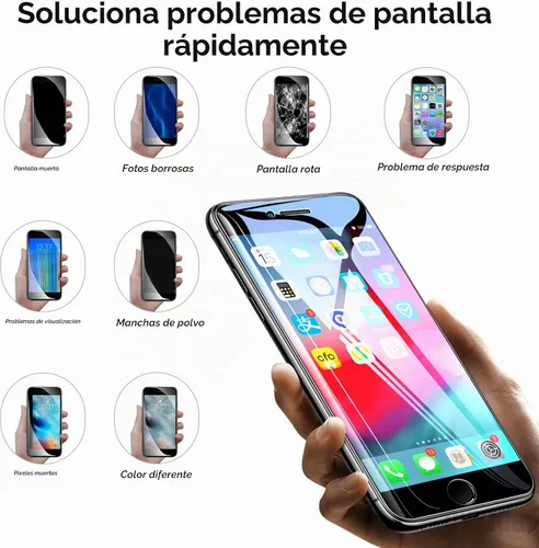 Vista 4 de Pantalla de repuesto para iPhone 7 con botón de inicio 4.7", color negro