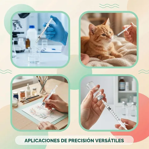Vista 6 de Jeringas 0.0 fl oz 30G 5/16" (8mm), envueltas individualmente, caja de 100 jeringas de laboratorio