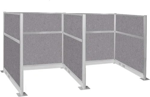 Vista 28 de Versare Cubículo eléctrico de panel silencioso preconfigurado Paredes divisoras de estación de trabajo Paneles de privacidad para cubículos Gris