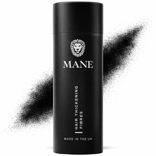Vista 10 de Mane Fibras de construcción del cabello para mujeres y hombres, para cabello fino y delgado, peinado más grueso y completo, oculta las manchas Negro