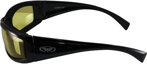 Vista 5 de Global Vision Eyewear 24 Stray Cat Series con marcos negros brillantes