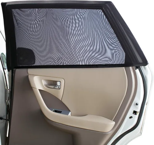 Vista 5 de Magnelex Parasol para parabrisas de automóvil y pantalla lateral de malla elástica (paquete de 2)