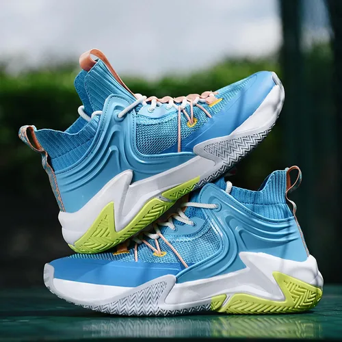 Vista 5 de UrAcon Men's Basketball Shoes, Non Slip and Breathable Outdoor Shoes, Fashionable Training Shoes, Ankle Protection, Professional Sports