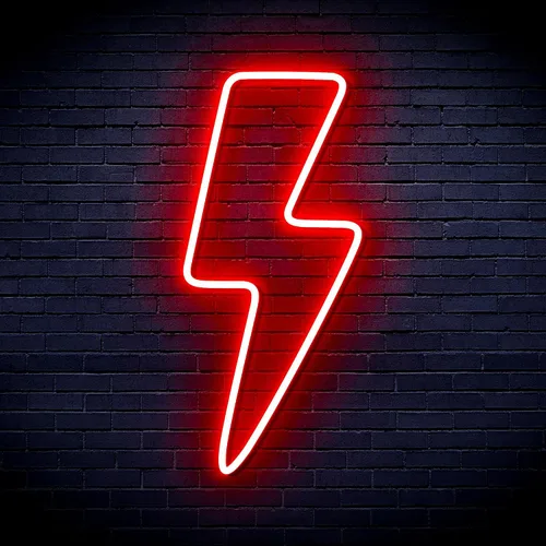 Vista 17 de ADVPRO Rayo Rayo Estándar Flex Silicona LED Neon Sign - Azul - st16s42-fnu0002-b