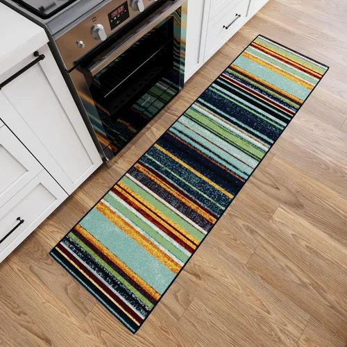 Vista 51 de Ottomanson Alfombras de 5 x 6 pies 6 pulgadas para sala de estar, alfombra de área para dormitorio, antideslizante, duradera y grande para zonas