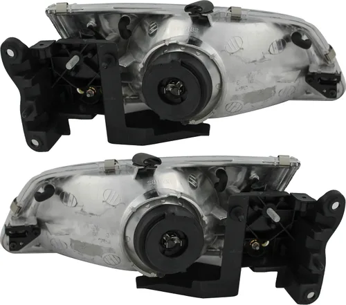 Vista 2 de Para Mazda 626 Faros Lámparas Set 2000 2001 2002 Halógeno Conductor y Pasajero Lado