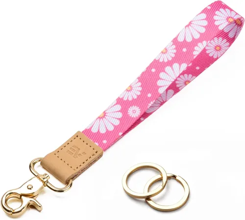 Vista 23 de EcoVision - Llaveros lindos con correa para llaves, llavero de muñeca para mujer, correa de insignia con 2 argollas para llaves