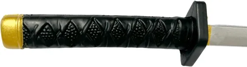 Vista 5 de Set de dos espadas de samurái de Japón de 26 1/2 pulgadas de espuma Pu, espada ninja Katana de anime, para jugar, esgrima, diversión, cumpleaños