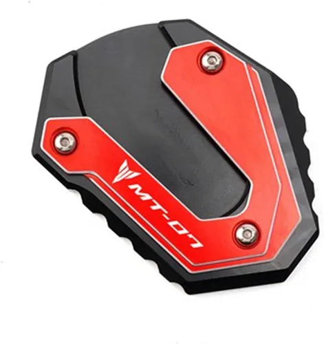 Vista 12 de Soporte lateral para motocicleta, ampliación, tapones de aire para válvula de neumático para Yamaha FZ07 FZ 07 MT07 MT 07 MT-07 MT-07 2014 2023 Rojo