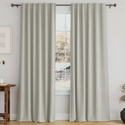 Vista 84 de Turquoize Cortinas Opacas con Aislamiento Térmico Paneles de Tratamiento de Ventanas con Bolsillo para Barra Paneles de Ventana para Ventanas