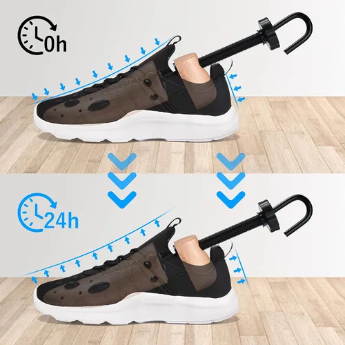 Vista 7 de Camilla profesional bidireccional de madera de cedro para hombres o mujeres zapatos