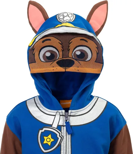 Vista 5 de Paw Patrol Rubble Chase Skye Fleece BoysGirls Zip Up Cosplay Hoodie Toddler to Little Kid