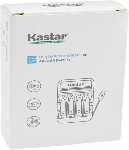 Vista 4 de Kastar CMH4 - Cargador USB inteligente compatible con Panasonic KX-TGP500 KX-TGP550 KX-TGP551 KX-TGP600 KX-TH1211 KX-TH1211B KX-TH1212 KX-TH1212B