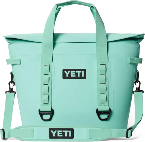 Vista 29 de YETI Enfriadores suaves portátiles Hopper Serie M con acceso MagShield verde azulado (Agave Teal)