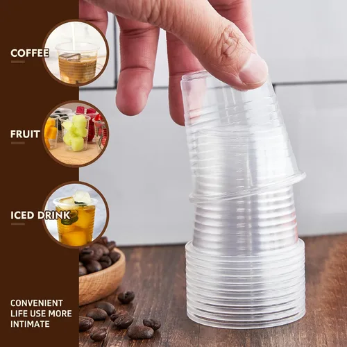 Vista 7 de YEEHAW Paquete de 100 vasos de plástico de baño de 3 onzas, vasos desechables para enjuague bucal, vaso pequeño de plástico de 3 onzas para bebidas