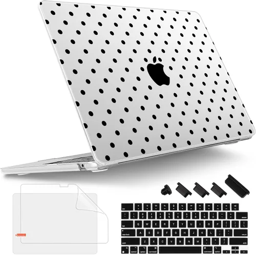 Vista 8 de Tuiklol Funda rígida para MacBook Air 2026, 2025, 2024, 2023, modelo M5, A3448, M4, A3241, M3, A3114, M2, A2941, funda rígida para MacBook de 15.3