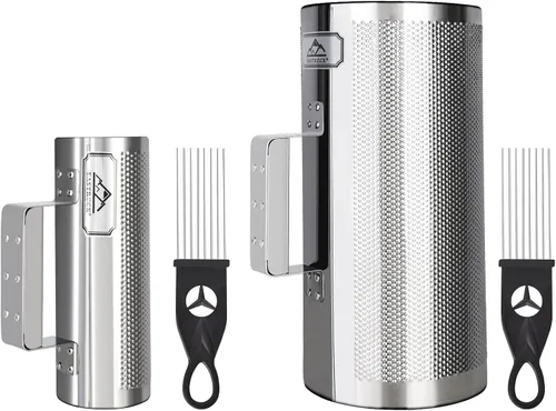 Vista 11 de EastRock Güiro Shaker de Acero Inoxidable de 8" x 3" Instrumentos Musicales de Percusión con Rascador Instrumento de percusión Profesional Banda