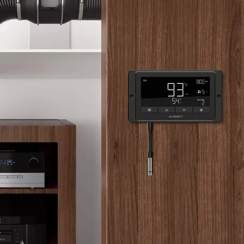 Vista 6 de AC Infinity Sonda de sensor controlador, sonda de humedad de temperatura impermeable de acero inoxidable de 1 pulgada, detector de clima