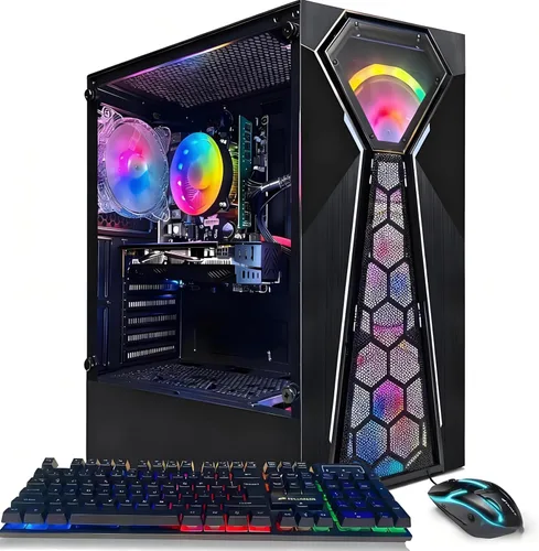 Vista 9 de Escritorio para PC para juegos STGAubron, Corei5 8ª generación, RX 550 4G, DDR4,512G SSD de 16G